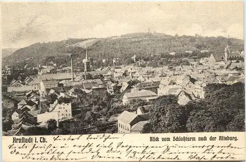 Arnstadt/Thür. - Blick vom Schlossturm auf die Alteburg -330742