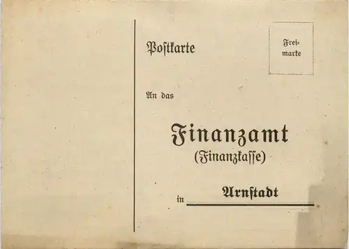 Arnstadt/Thür. - Karte Finanzamt - Lohnsteuer-Anmeldung -331890