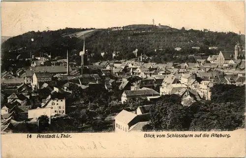 Arnstadt/Thür. - Blick vom Schlossturm auf die Alteburg -330662