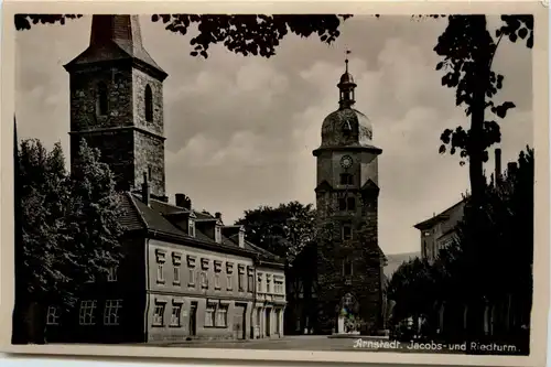 Arnstadt/Thür. - Jacobs- und Riedturm -331966