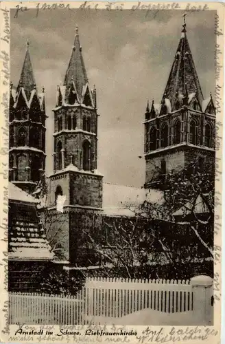 Arnstadt/Thür. - Liebfrauenkirche im Schnee -332060