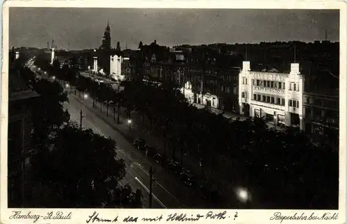 Hamburg - St.Pauli, Reeperbahn bei Nacht -331252