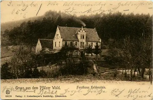 Gruss aus dem Pfälzer Wald - Forsthaus Heldenstein -263866