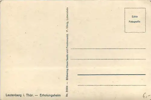 Leutenberg/Thür. - Erholungsheim -331410