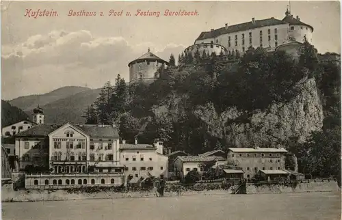 Kufstein - Gasthaus zur Post und Festung Geroldseck -330966