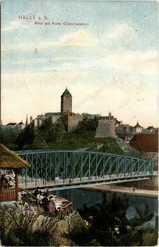 Halle - Blick auf Ruine Giebichenstein -263944