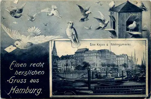 Hamburg - Ecke Kajen und Rödingsmarkt -332398