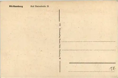 Hamburg - Steinstrasse Hof 25 , Alt-Hamburg -332418