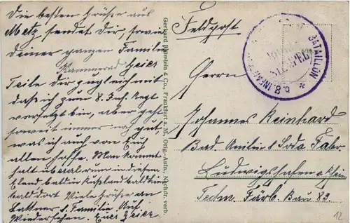 Metz - Bahnhof - Feldpost -403806