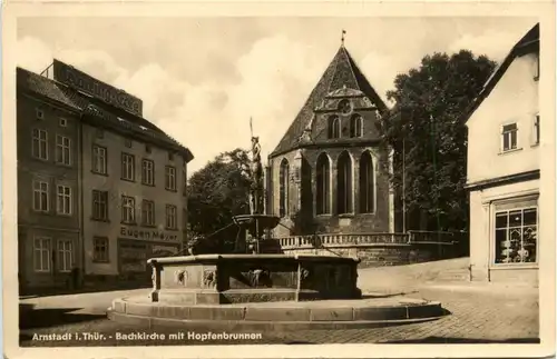 Arnstadt/Thür. - Bachkirche mit Hopfenbrunnen -331840