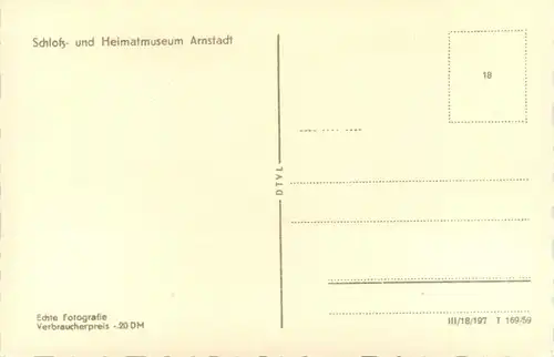 Arnstadt/Thüri. - Schloss- und Heimatmuseum -331712