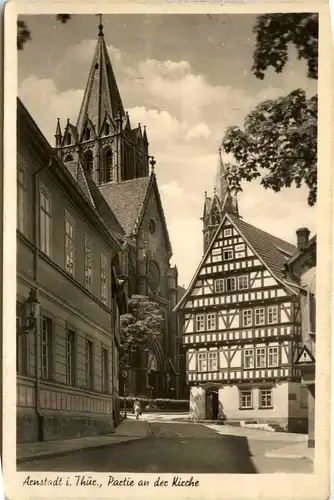 Arnstadt/Thür. - Partie an der Kirche -332172