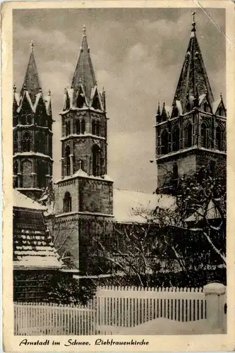 Arnstadt/Thür. - Liebfrauenkirche im Schnee -332212