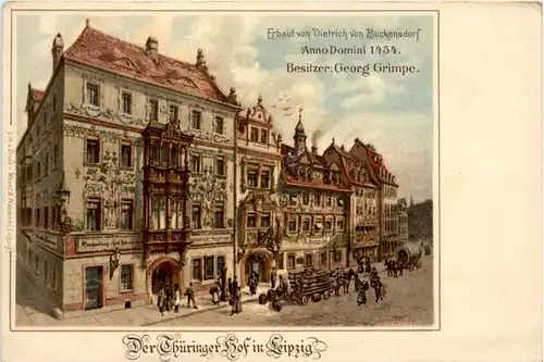 Leipzig - Der Thüringer Hof - Litho -403818