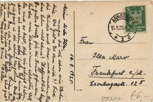 Arnstadt - Partie an der Liebfrauenkirche und alten Papiermühle -331812