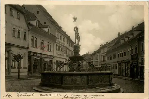 Arnstadt/Thüri. - Erfurterstrasse, Hopfenbrunnen -331504