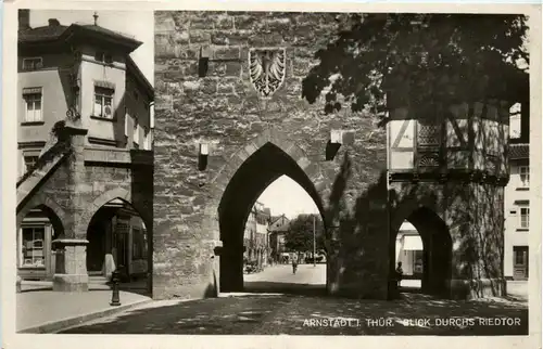 Arnstadt/Thür. - Blick durchs Riedtor -332140