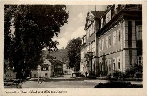 Arnstadt/Thüri. - Schloss und Blick zur Alteburg -331668