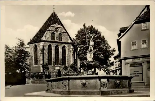 Arnstadt/Thür. - Hopfenbrunnen mit Bachkirche -332294