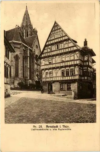 Arnstadt/Thür. - Liebfrauenkirche und alte Papiermühle -332128
