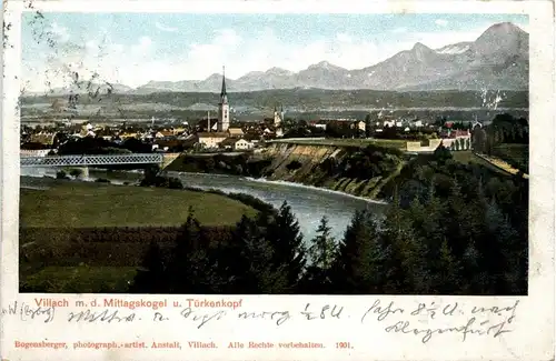 Villach/Kärnten - m.d. Mittagskogel und Türkenkopf -323814