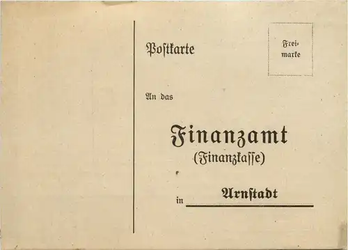 Arnstadt/Thür. - Karte Finanzamt - Lohnsteuer-Anmeldung -331888