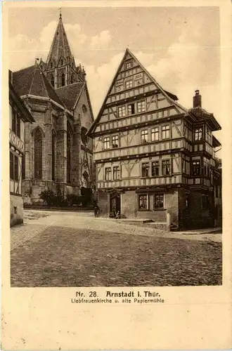 Arnstadt/Thür. - Liebfrauenkirche und alte Papiermühle -331964