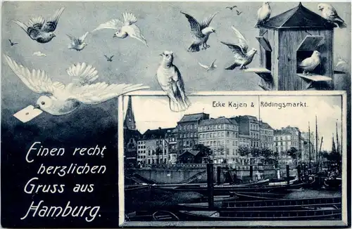 Hamburg - Ecke Kajen und Rödingsmarkt -332396