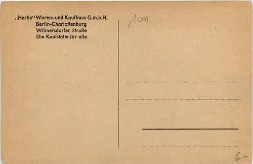 Berlin-Charlottenburg - Hertie - Wilmersdorferstrasse -328498