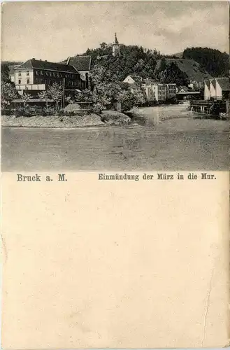 Bruck an der Mur/Steiermark - Einmündung der Mürz in die Mur -323454
