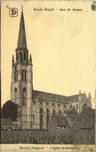 Wervik - Kerk H. Medard - Feldpost -403774