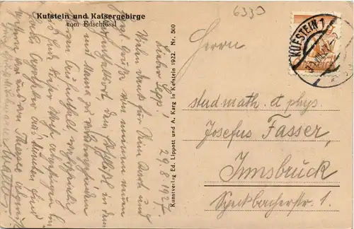 Kufstein/Tirol - mit Kaisergebirge vom Edschlössl -328190