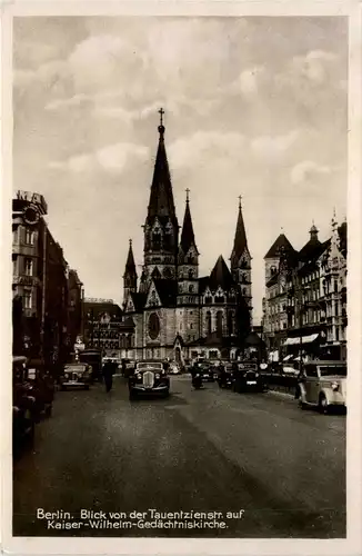 Berlin-Charlottenburg - Tauenzienstrasse , kaiser W. Ged.Kirche -328734