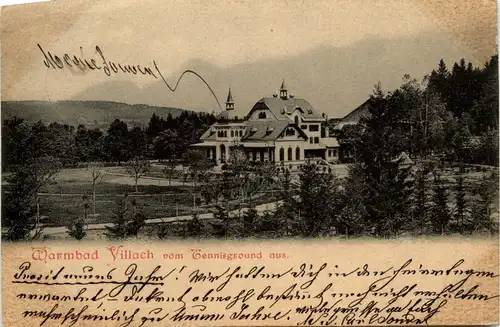 Villach/Kärnten - Warmbad vom Tennisground aus -323614