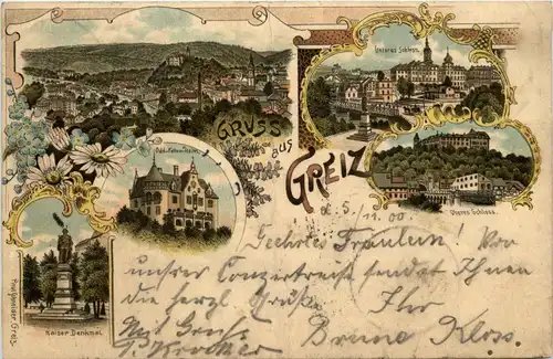 Gruss aus Greiz - Litho -404398
