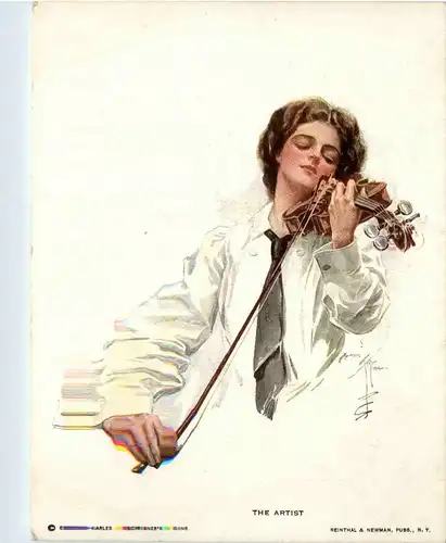 Frau mit Geige - The Artist -404668