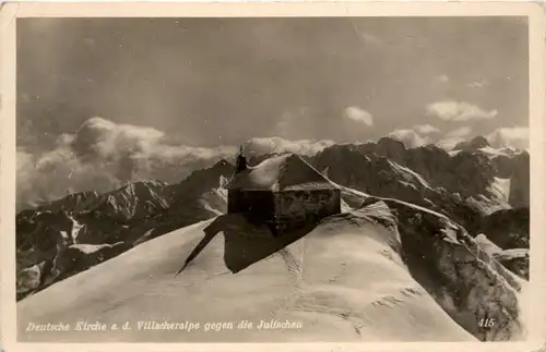 Villach/Kärnten - Deutsche Kirche a.d. Villacheralpe gegen die Julischen -323848
