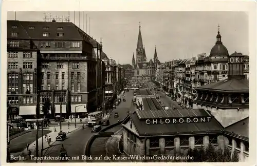 Berlin-Charlottenburg - Tauenzienstrasse - Kaiser Wilhelm Gedächtniskirche -328662