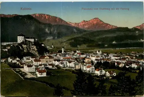 Kufstein/Tirol - Panorama vom Stadtberg mit der Festung -328054