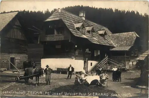 Gastwirtschaft Teichalpe, Josef Vorauer Post St. Erhard -324108