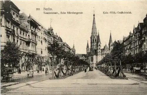 Berlin-Charlottenburg - Tauenzienstrasse , Kaiser-W. Ged.Kirche -328750