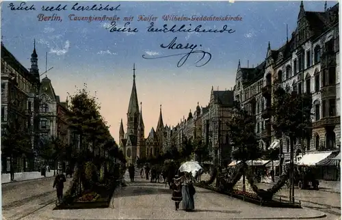 Berlin-Charlottenburg - Tauenzienstrasse und Kaiser W.Ged.Kirche -328810