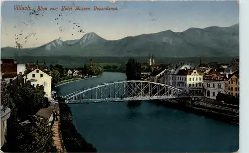 Villach/Kärnten - Blick vom Hotel Mossr, Dependance -323626