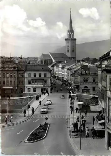 Villach/Kärnten - Neue Draubrücke mit Hauptplatz -323704