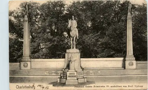 Berlin-Charlottenburg - Denkmal Kaiser Friedrich -328502