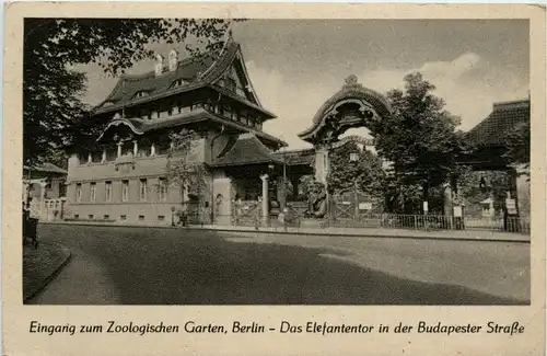 Berlin-Charlottenburg - Zool. Garten, Haupteingang -328382