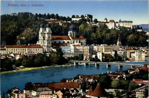 Passau/Bayern - Dom und Innbrücke -329602