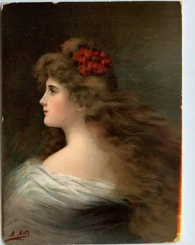 Frau - Künstelerkarte Asti -404868