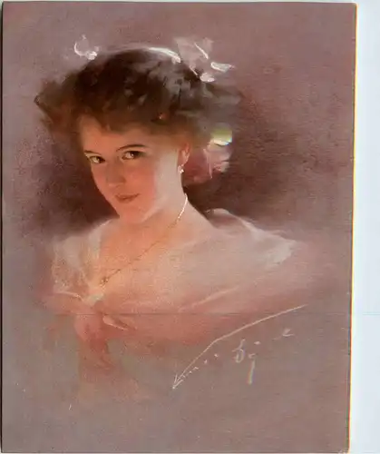 Frau - Künstlerkarte -404790