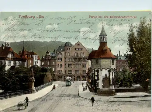 Freiburg i.Br./Baden-Württemberg - Partie bei der Schwabentorbrücke -328864